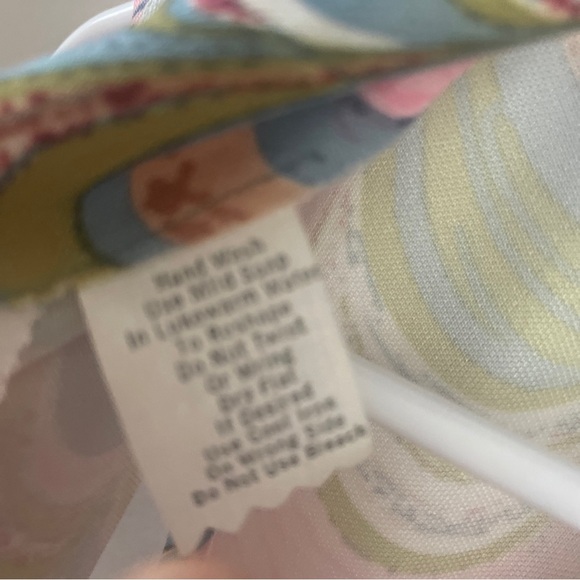 Vintage Leslie Fay Original 60’s 70’s Psychadelic Watercolor Maxi Dress Size 12 - Picture 5 of 9